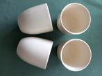 Crème bekers, set van 4., Ophalen of Verzenden, Zo goed als nieuw, Overige stijlen, Kop(pen) en/of Schotel(s)
