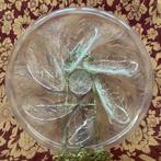 9 grote glazen oesterborden  uit FRANKRIJK. 27 cm, Huis en Inrichting, Ophalen of Verzenden, Glas, Overige stijlen, Glas of Glazen