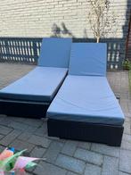 2x ligbed incl kussens, Ophalen, Gebruikt
