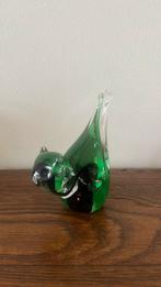 Vintage glazen Murano kat, Ophalen of Verzenden