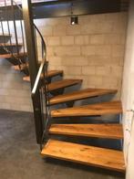 Eiken treden met verschillende hoeken, op maat gemaakt 40mm, Ophalen of Verzenden, Nieuw, 250 cm of meer, Balken