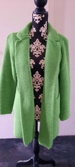Prachtig lang gebreid dames vest mt M, Kleding | Dames, Truien en Vesten, Verzenden, Nieuw, Maat 38/40 (M), Groen