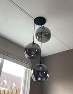 Hanglamp Loods5 rookglas bollen, Ophalen, Zo goed als nieuw, Glas, 75 cm of meer