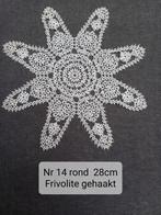 Vintage frivolité gehaakt tafelkleedje, jaren '70 nr 14., Ophalen of Verzenden