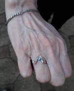 Zilveren ring met zilveren armband (  2x keurmerk 835 S)., Ophalen of Verzenden, Zilver, Armband