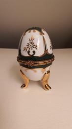 Decorative Fabergé Style Porcelain Jewelry Egg Box , Ophalen of Verzenden