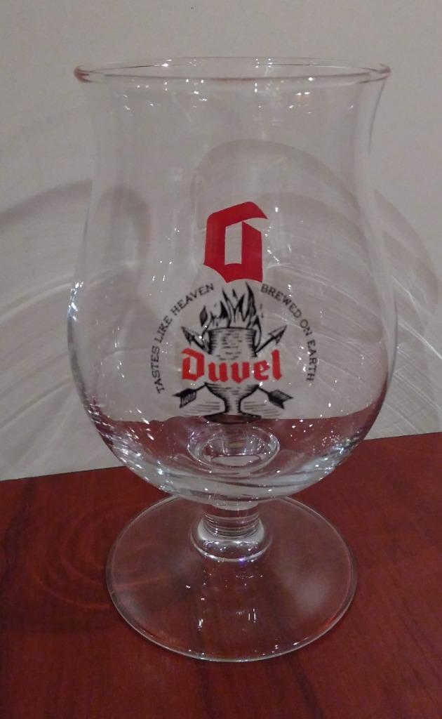 Duvel Glas Tastes Like Heaven, Brewed on Earth. (F), Verzamelen, Biermerken, Gebruikt, Glas of Glazen, Duvel, Ophalen of Verzenden