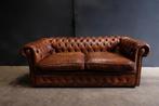 Origineel  Engelse Chesterfield bank, Huis en Inrichting, Fauteuils, Ophalen, Minder dan 75 cm, Zo goed als nieuw, Chesterfield Engels