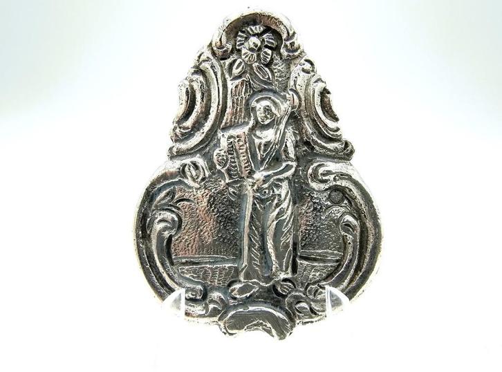 Zilveren broche, (van tashaak), 19e eeuws, Sieraden, Tassen en Uiterlijk, Antieke sieraden, Broche, Zilver, Verzenden