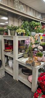 Houten preseteer tafeltjes, Huis en Inrichting, Tafels | Bijzettafels, Ophalen, Rechthoekig, Minder dan 55 cm, 45 tot 60 cm