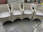 4 tuinstoelen, Tuin en Terras, Ophalen, Gebruikt, Kunststof