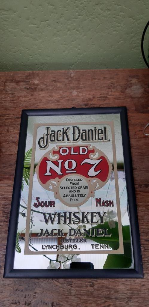 Reclamespiegel Jack Daniel's Whiskey (nr 3), Verzamelen, Merken en Reclamevoorwerpen, Nieuw, Reclamebord, Ophalen of Verzenden