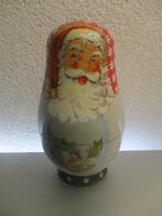 Kerstmis  Matroesjka  Kerstman hout 4 delig, Ophalen of Verzenden, Gebruikt