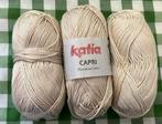 Katia capri 82141 zeer licht beige 140 gram katoen, Ophalen of Verzenden, Zo goed als nieuw, Breien of Haken, Wol of Garen