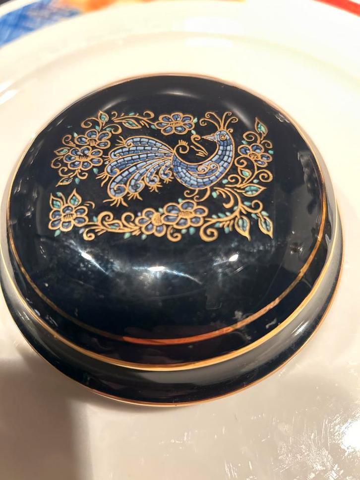 Vintage Griekse Sieradendoos met Pauw, Antiek en Kunst, Antiek | Woonaccessoires, Ophalen of Verzenden