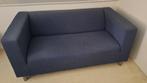 Tweezitsbankje blauw (152 cm breed), Huis en Inrichting, Ophalen, Gebruikt, 150 tot 200 cm, Tweepersoons