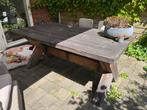 Tuintafel hout, Tuin en Terras, Ophalen, Gebruikt, Rechthoekig, Hout