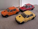 Majorette Fiat Ritmo setje van 3 bespeeld maar compleet klep, Ophalen of Verzenden, Gebruikt