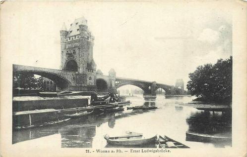 (381-233-033) Worms a. Rhein Ernst Ludwigsbrucke, Verzamelen, Ansichtkaarten | Buitenland, Duitsland, Verzenden