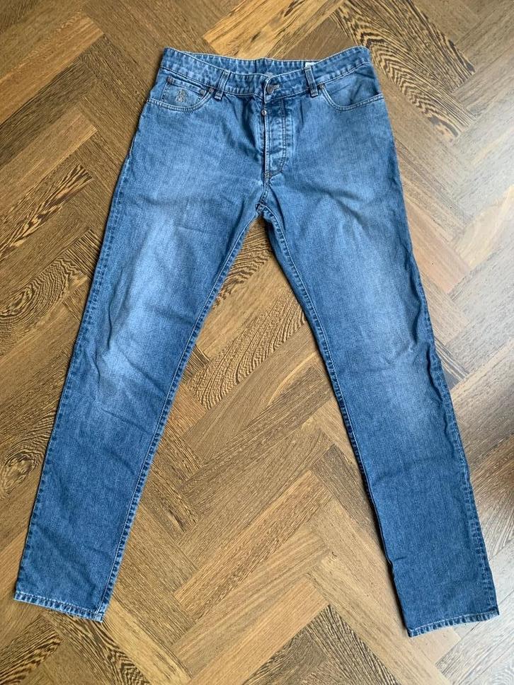 Jeans Brunello Cucinelli maat M / 50 blauw, Kleding | Heren, Spijkerbroeken en Jeans, Zo goed als nieuw, W33 - W34 (confectie 48/50)