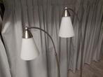 sta lamp roestvrijstaal, Huis en Inrichting, Lampen | Vloerlampen, Ophalen of Verzenden, Zo goed als nieuw, Roestvrijstaal plus glas
