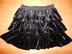 B.Nosy velourse rok / rokje diepzwart mt 146 / 152, B.Nosy, Zo goed als nieuw, Jurk of Rok, Verzenden