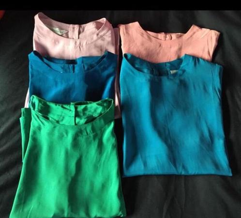 Prachtige kleurrijke blouses zijde 100%silk of poly, Kleding | Dames, Positiekleding, Nieuw, Blouse of Tuniek, Maat 38/40 (M)