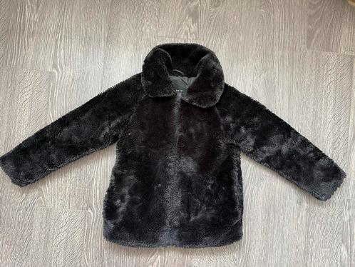 Meisjes faux fur jas / tussenjas /teddy zwart Name it mt 122, Kinderen en Baby's, Kinderkleding | Maat 122, Gebruikt, Meisje, Jas
