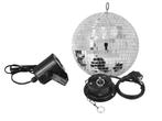 EUROLITE Mirror Ball Set 20cm with LED Spot, ., Discobol, Nieuw, Ophalen of Verzenden