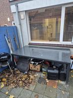 Tuintafel, Tuin en Terras, Tuintafels, Ophalen, Gebruikt, Rechthoekig, Aluminium