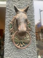 Antieke Gietijzeren Paardenhoofd Deurklopper Woondecoratie, Ophalen of Verzenden