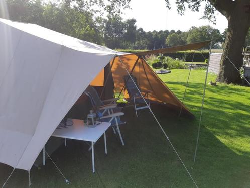 De Waard vergrote Zilvermeeuw, 2x zij- 1x zonluifel Gordijn, Caravans en Kamperen, Tenten, Ophalen of Verzenden