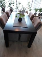 Eettafel Zwart 90 X 180 X 78 cm, Ophalen, Eikenhout, 50 tot 100 cm, Zo goed als nieuw