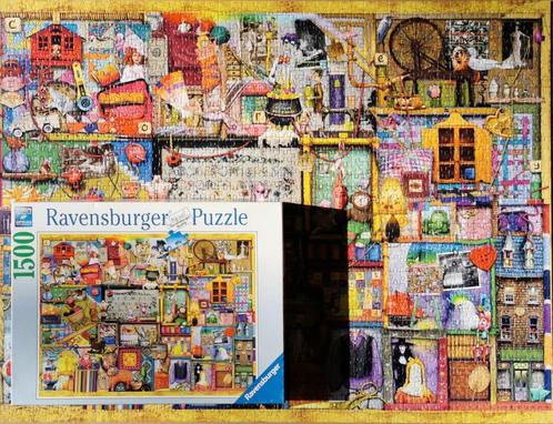 Ravensburger – Colin Thompson – Hobbykast – 1500 stukjes, Hobby en Vrije tijd, Denksport en Puzzels, Zo goed als nieuw, Legpuzzel