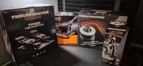 Thrustmaster HOTAS Magnetic Base + F-16C Viper Add-on Grip, Computers en Software, Joysticks, Zo goed als nieuw, Ophalen of Verzenden