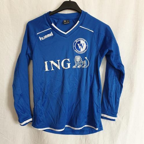 Blauw voetbalshirt wv hedw amsterdam. Mt 140 Merk Hummel, Kinderen en Baby's, Kinderkleding | Maat 140, Zo goed als nieuw, Jongen