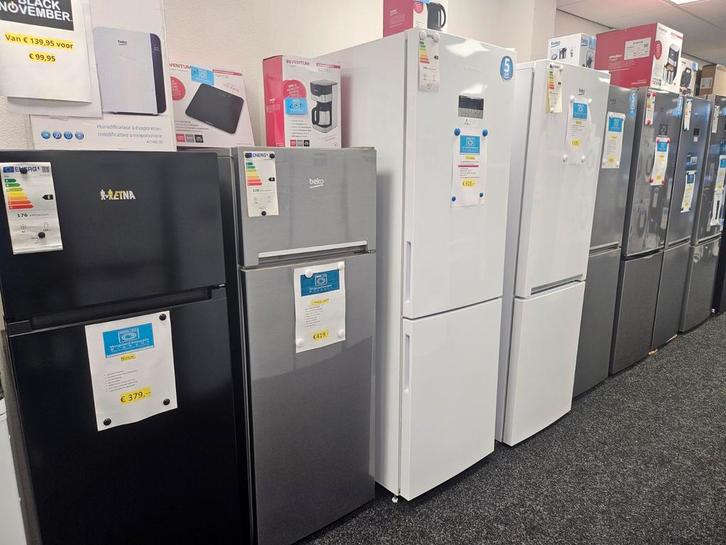 Witgoed Koopjes Brabant alle modellen koelkasten, Witgoed en Apparatuur, Koelkasten en IJskasten, Nieuw, Met aparte vriezer, 200 liter of meer