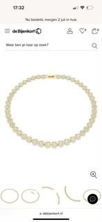 Gouden swarovski angelic ketting, Sieraden, Tassen en Uiterlijk, Overige materialen, Zo goed als nieuw, Goud, Ophalen