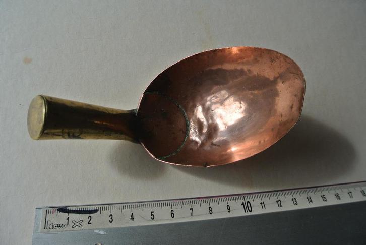 Uit oude kruidenniers winkel koper antiek schepje, Antiek en Kunst, Antiek | Koper en Brons, Koper, Ophalen of Verzenden