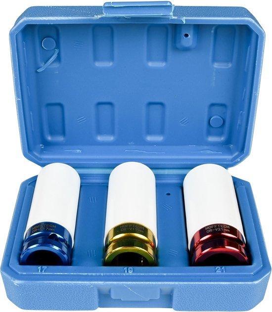 Hofftech Slag- en Krachtdoppenset | 17-19-21 mm | CR-V | 3-d, Doe-het-zelf en Verbouw, Gereedschap | Machine-onderdelen en Toebehoren