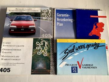 INSTRUCTIE DOCUMENTEN PEUGEOT  405 ( ORGINEEL ) beschikbaar voor biedingen