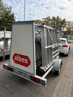 Altrex rolsteiger fiberdecks op aanhanger deluxe altrex, Doe-het-zelf en Verbouw, Steigers, Ophalen of Verzenden, Rolsteiger of Kamersteiger