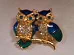 Prachtige uilen broche, Ophalen of Verzenden, Zo goed als nieuw, Zilver, Overige materialen