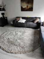 Rond hoogpolig kleed, Huis en Inrichting, Stoffering | Tapijten en Kleden, Ophalen, Beige, Rond, 200 cm of meer