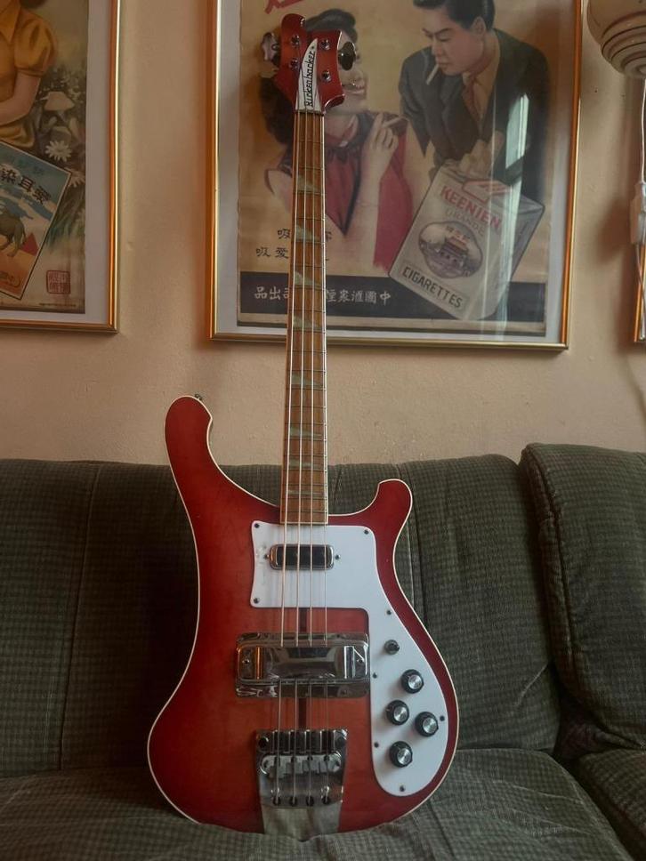 Rickenbacker 4001 1978 - Fireglo, Muziek en Instrumenten, Snaarinstrumenten | Gitaren | Bas, Gebruikt, Elektrisch, Ophalen