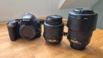Nikon D5600 + 2 lenzen, Audio, Tv en Foto, Fotocamera's Digitaal, Ophalen of Verzenden, Gebruikt, Spiegelreflex, Nikon