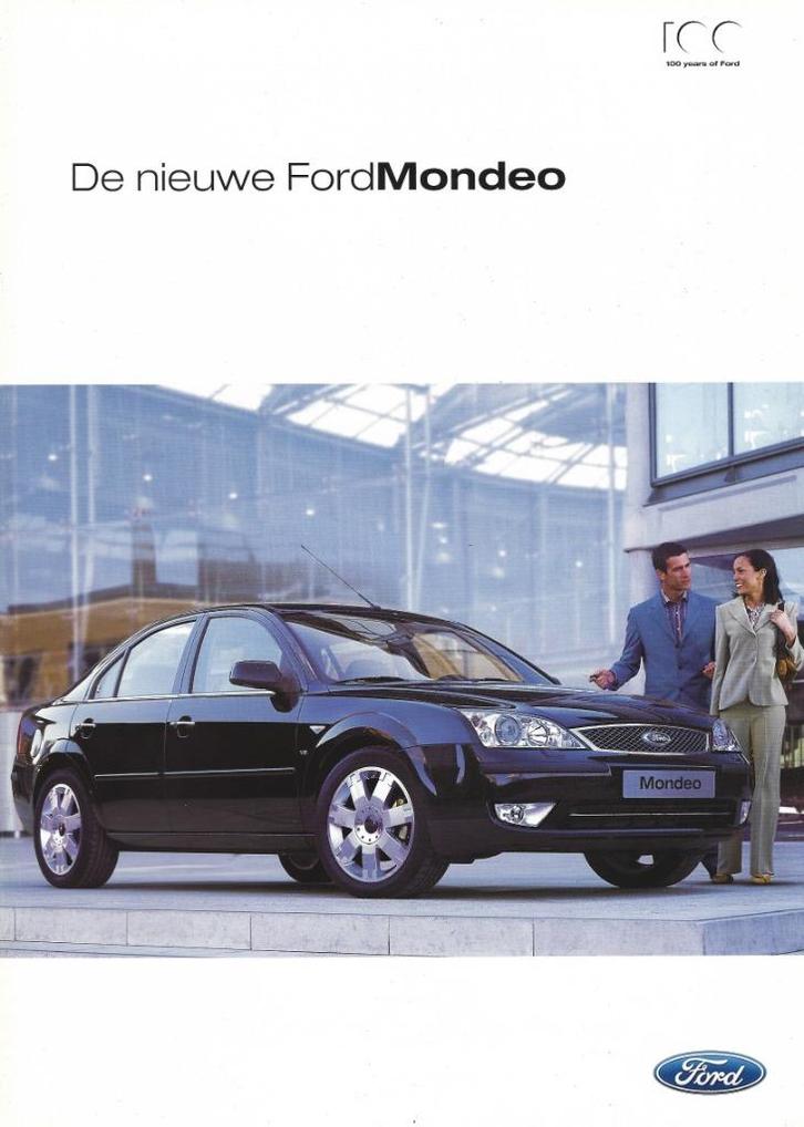 Brochure Ford Mondeo 2003, Boeken, Auto's | Folders en Tijdschriften, Gelezen, Ford, Ophalen of Verzenden