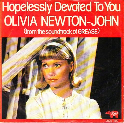 olivia newton john - hopelessly devoted to you (grease) 1978, Cd's en Dvd's, Vinyl Singles, Single, Pop, 7 inch, Ophalen of Verzenden