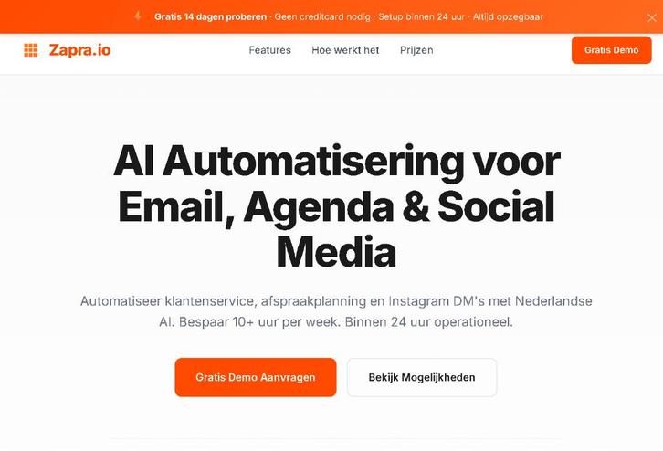 Zapra.io - AI SaaS | Email/Agenda/ Automatisering, Zakelijke goederen, Exploitaties en Overnames