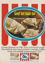 Retro reclame 1968 Ola ijs Astoria zuivel lekker roomijs, Verzamelen, Verzenden, Overige typen